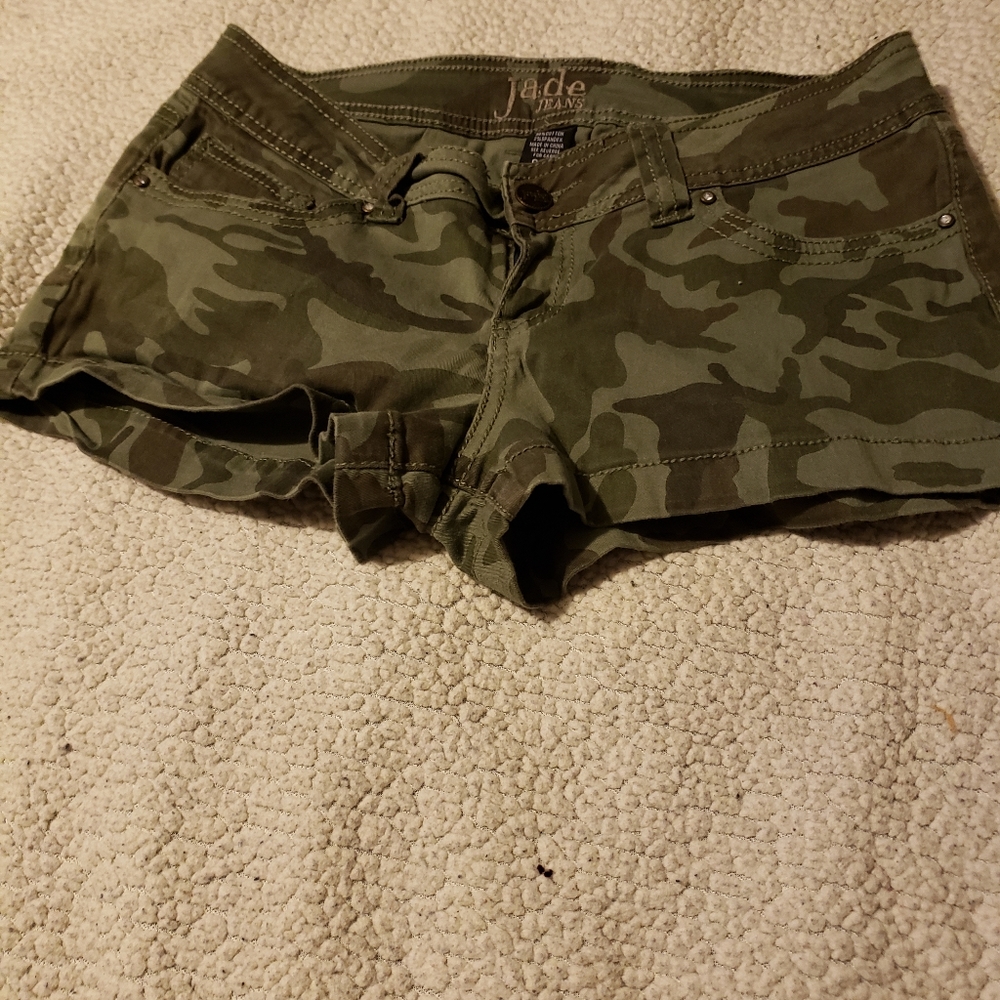 Camo short shorts